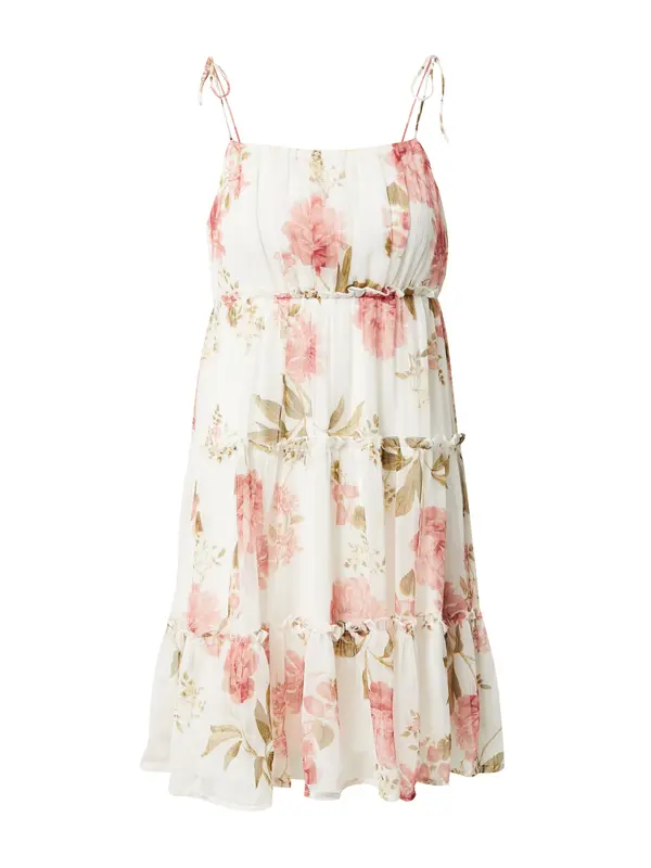 VERO MODA VERO MODA Ljetna haljina 'BRIONY'  svijetlozelena / roza / bijela