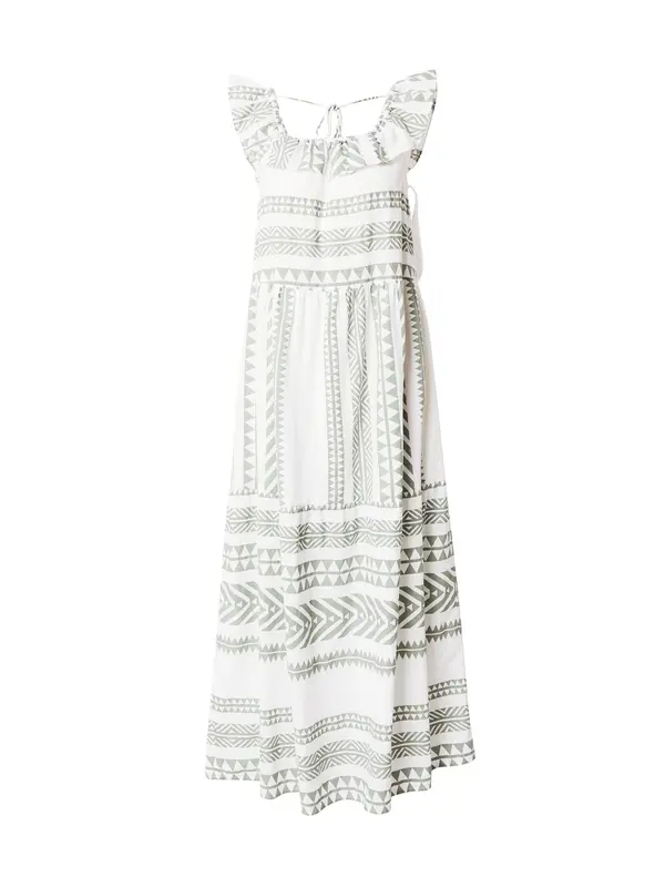 VERO MODA VERO MODA Ljetna haljina 'Dicthe'  zelena / bijela