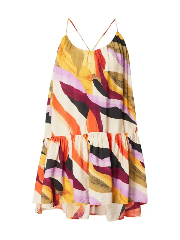 Vero Moda VERO MODA Ljetna haljina  sivkasto zelena / ljubičasta / ljubičasto crvena / bijela