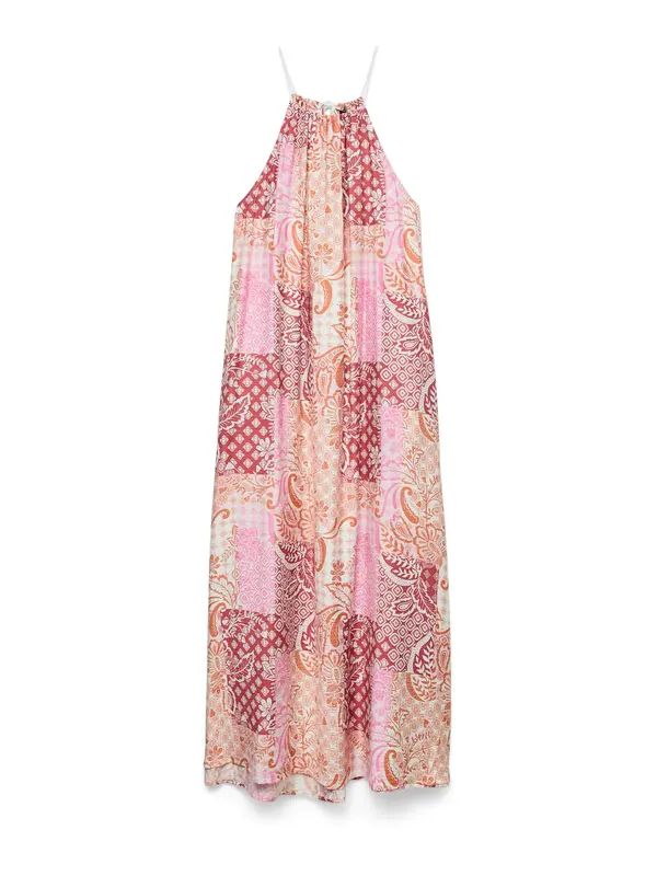 VERO MODA VERO MODA Ljetna haljina 'VMCILLE HILDA'  ecru/prljavo bijela / breskva / svijetloroza / burgund