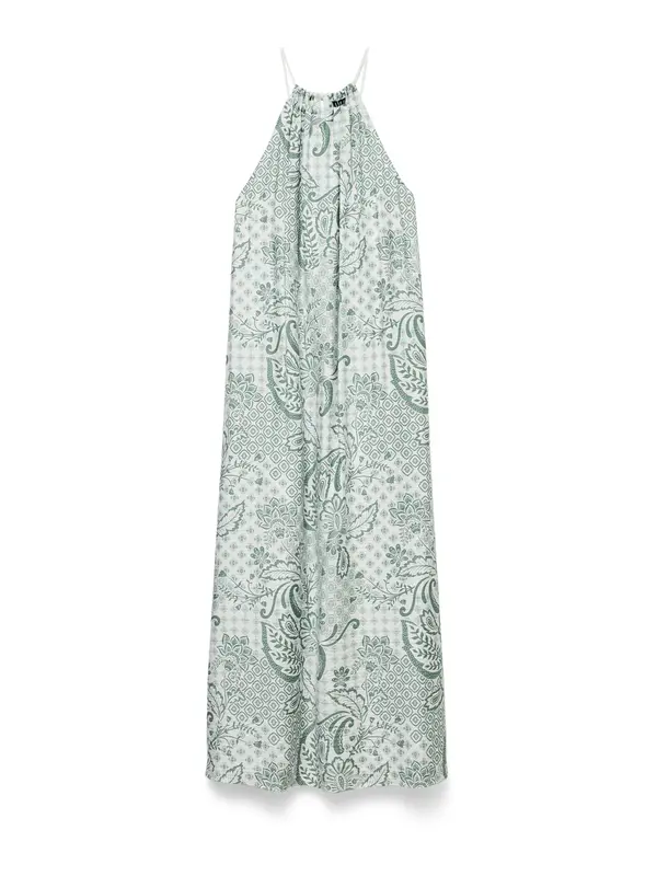 VERO MODA VERO MODA Ljetna haljina 'VMCILLE HILDA'  sivkasto zelena / pastelno zelena