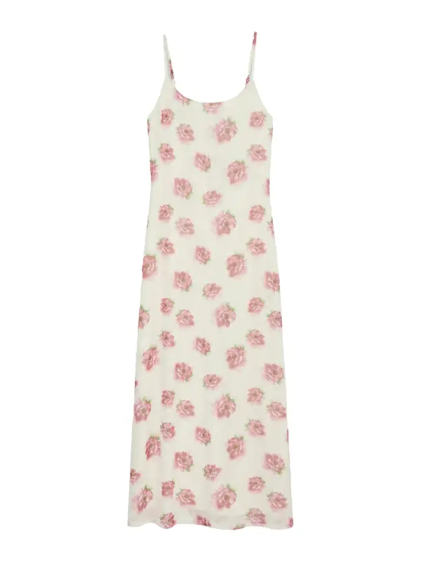 Vero Moda VERO MODA Ljetna haljina 'VMFLORY'  zelena / prljavo roza / bijela