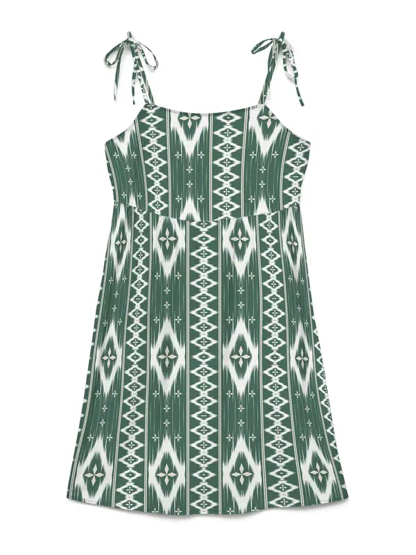 Vero Moda VERO MODA Ljetna haljina 'VMMYMILO'  ecru/prljavo bijela / tamno zelena / bijela