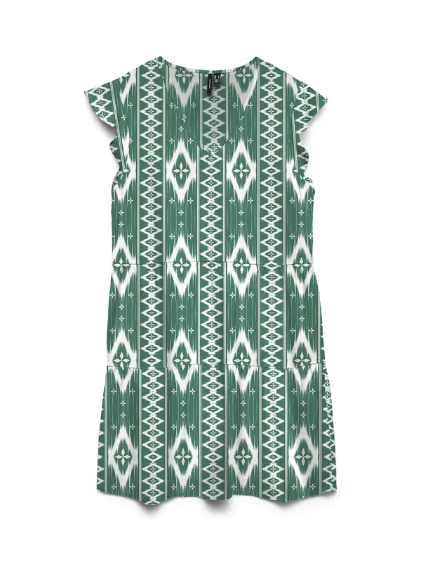 Vero Moda VERO MODA Ljetna haljina 'VMMYMILO'  tamno zelena / bijela
