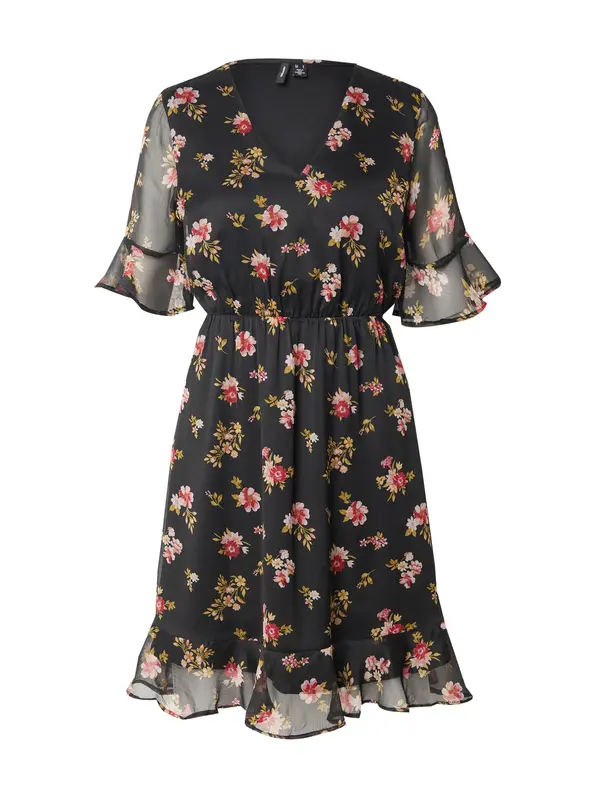 Vero Moda VERO MODA Ljetna haljina 'VMSMILLA'  maslinasta / prljavo roza / tamno crvena / crna