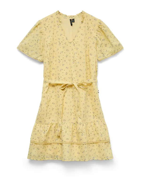 VERO MODA VERO MODA Ljetna haljina 'VMTRINE'  pastelno žuta / maslinasta / lila