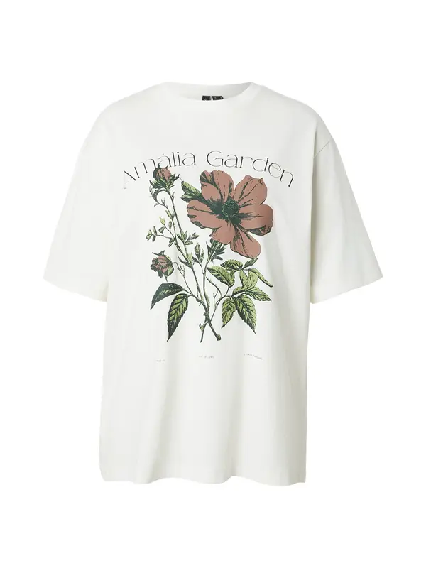 Vero Moda VERO MODA Majica  čokolada / maslinasta / crna / bijela
