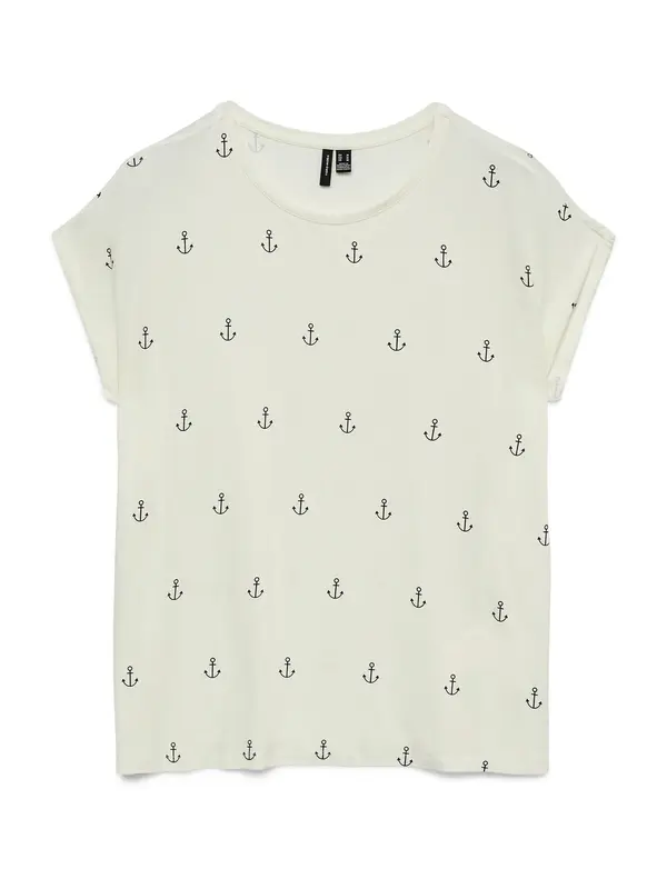 Vero Moda VERO MODA Majica  crna / bijela