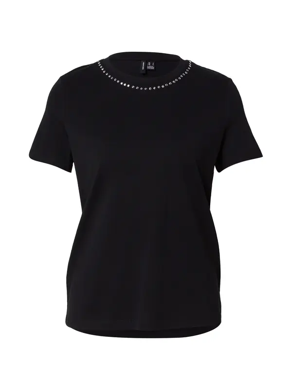 Vero Moda VERO MODA Majica  crna / srebro