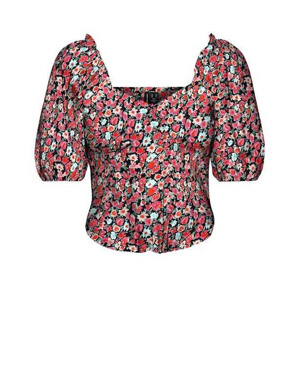 VERO MODA VERO MODA Majica 'Klara'  zelena / roza / crvena / crna