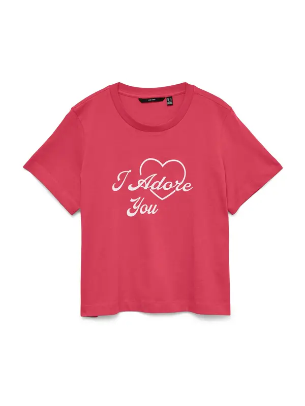 Vero Moda VERO MODA Majica  krvavo crvena / bijela