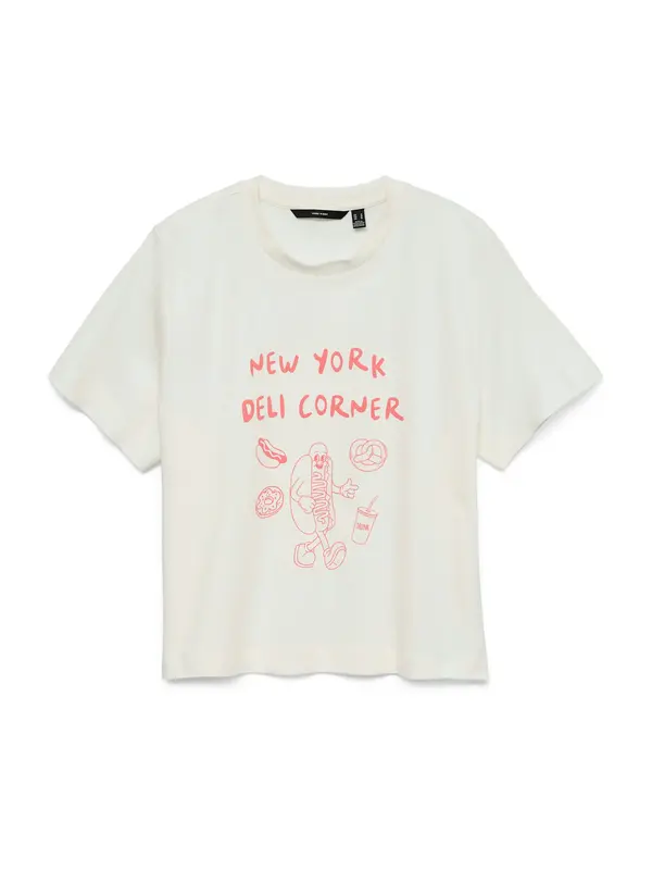 Vero Moda VERO MODA Majica  roza / bijela