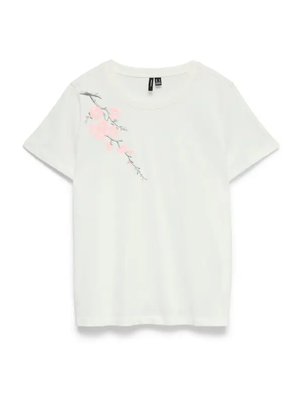 Vero Moda VERO MODA Majica  siva / roza / bijela