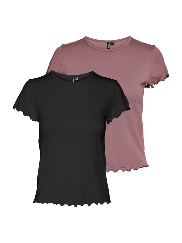 VERO MODA VERO MODA Majica 'VMBARBARA'  prljavo roza / crna