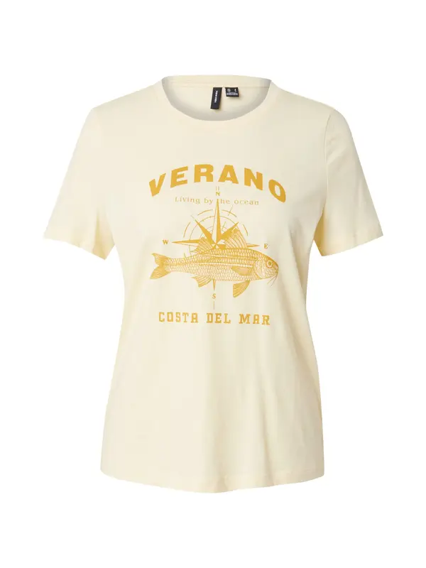 VERO MODA VERO MODA Majica 'VMDINA OLLY'  višnja / svijetložuta