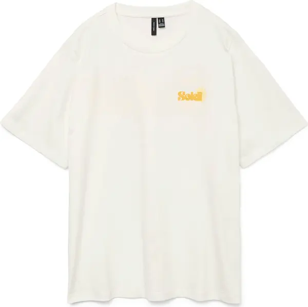 Vero Moda VERO MODA Majica 'VMDORIS CATY'  sepija / med / bijela