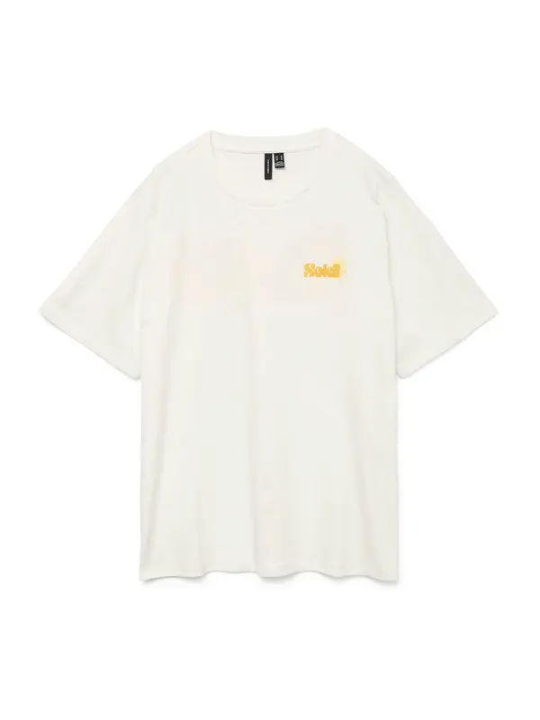 VERO MODA VERO MODA Majica 'VMDORIS CATY'  sepija / med / bijela