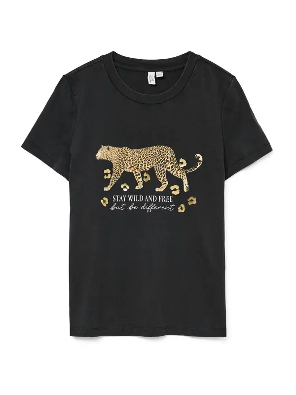 Vero Moda VERO MODA Majica 'VMFEO'  sepija / cappuccino / crna / bijela