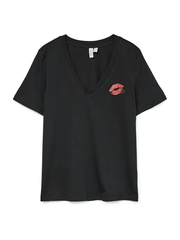 VERO MODA VERO MODA Majica 'VMFEYOLA'  krvavo crvena / crna