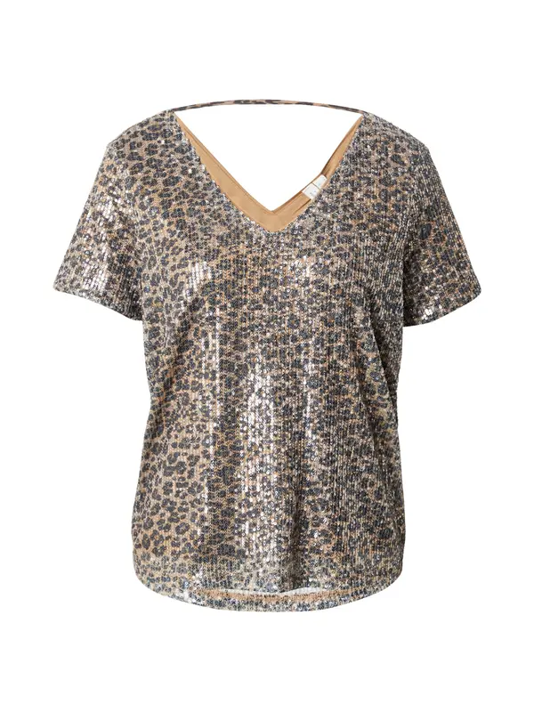 Vero Moda VERO MODA Majica 'VMHANYA'  tamno bež / crna