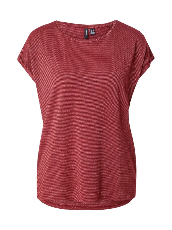 VERO MODA VERO MODA Majica 'VMLAVA'  hrđavo smeđa / srebro