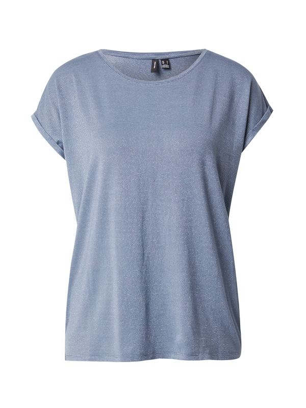 Vero Moda VERO MODA Majica 'VMLAVA'  sivkasto plava / srebro