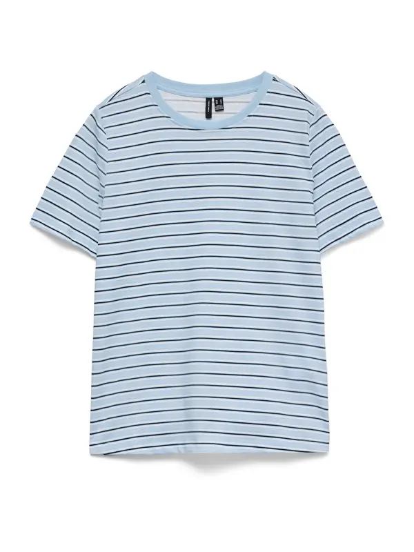 Vero Moda VERO MODA Majica 'VMPAULINA'  mornarsko plava / golublje plava / bijela
