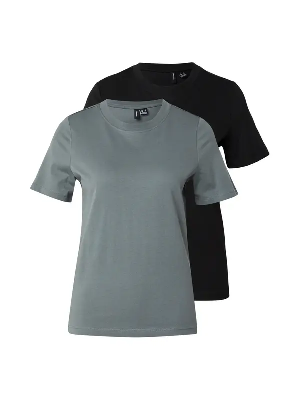 Vero Moda VERO MODA Majica 'VMPAULINA'  žad / crna