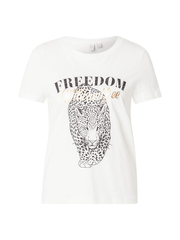 VERO MODA VERO MODA Majica 'VMVASTA'  pijesak / crna / bijela