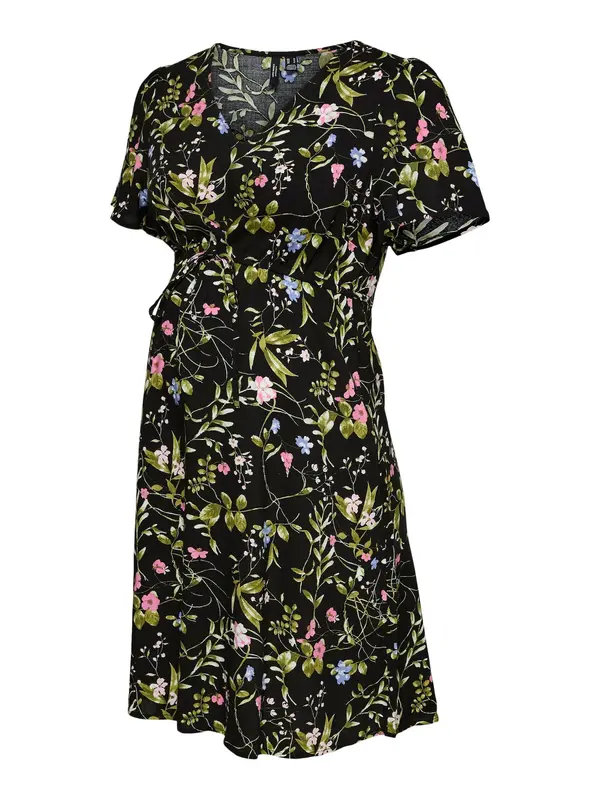 Vero Moda Maternity Vero Moda Maternity Haljina 'VMMeasy'  maslinasta / svijetloroza / crna / bijela