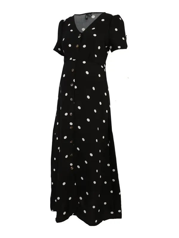 Vero Moda Maternity Vero Moda Maternity Haljina 'VMMJOAN'  crna / bijela