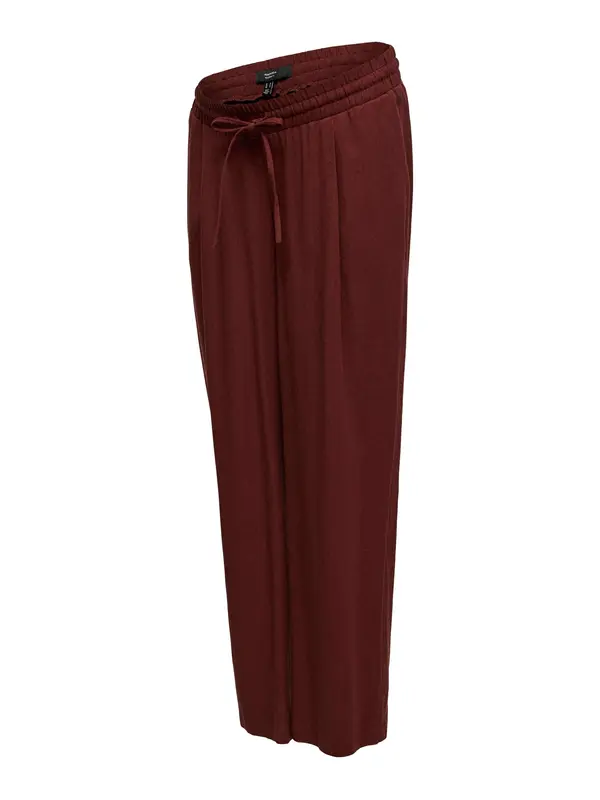 Vero Moda Maternity Vero Moda Maternity Hlače s naborima 'VMMJESMILO'  boja vina