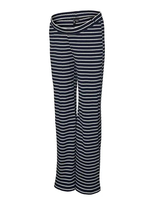 Vero Moda Vero Moda Maternity Hlače 'VMMSea'  mornarsko plava / bijela