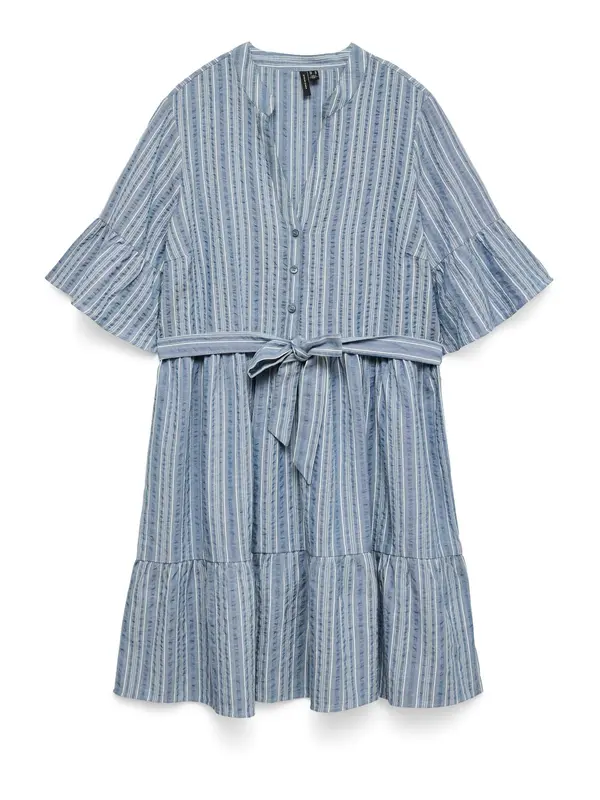 Vero Moda Maternity Vero Moda Maternity Košulja haljina 'VMMelena'  morsko plava / tamno plava / bijela