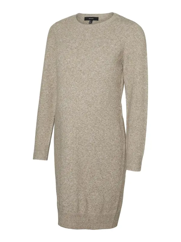 Vero Moda Maternity Vero Moda Maternity Pletena haljina 'VMMDoffy'  svijetlosmeđa