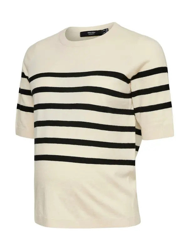 Vero Moda Maternity Vero Moda Maternity Pulover 'VMMSABA'  ecru/prljavo bijela / crna