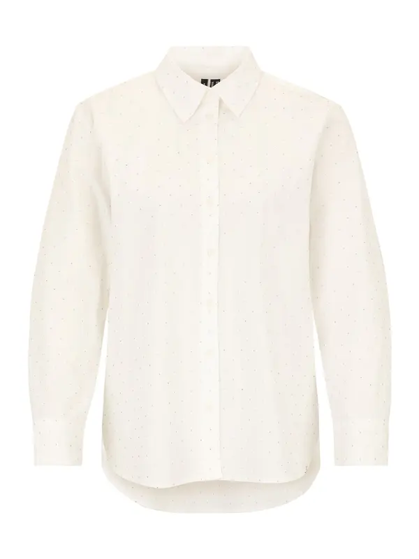Vero Moda Petite Vero Moda Petite Bluza 'VMINGA RHINE'  srebro / bijela