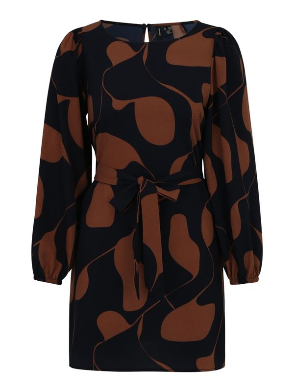 Vero Moda Vero Moda Petite Haljina 'VMLYDIA'  noćno plava / karamela