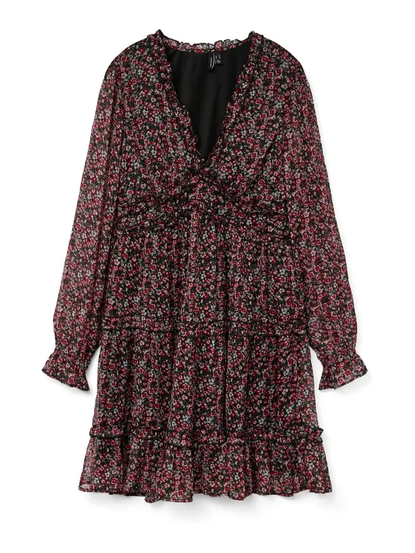 Vero Moda Vero Moda Petite Haljina 'VMSMILLA'  žad / prljavo roza / boja vina / crna