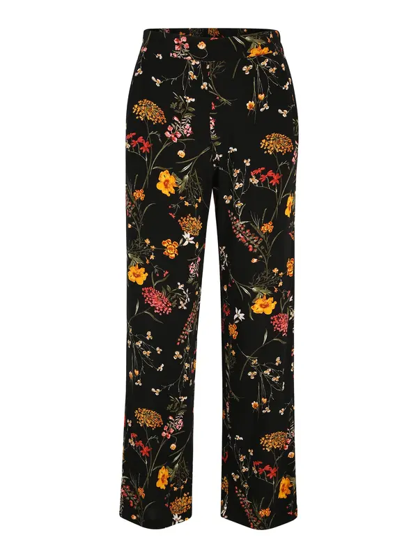 Vero Moda Vero Moda Petite Hlače 'EASY'  žuta / tamno zelena / crvena / crna