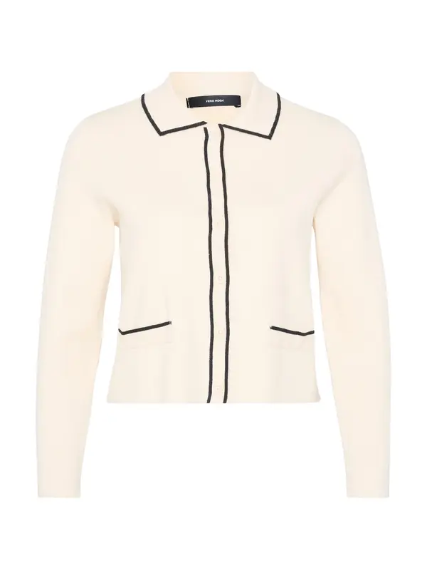 Vero Moda Petite Vero Moda Petite Kardigan 'VMGOLD'  boja pijeska / crna