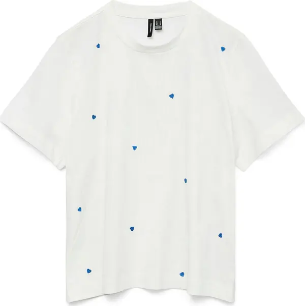 Vero Moda Vero Moda Petite Majica 'VMSOLVEI METTE'  azur / bijela