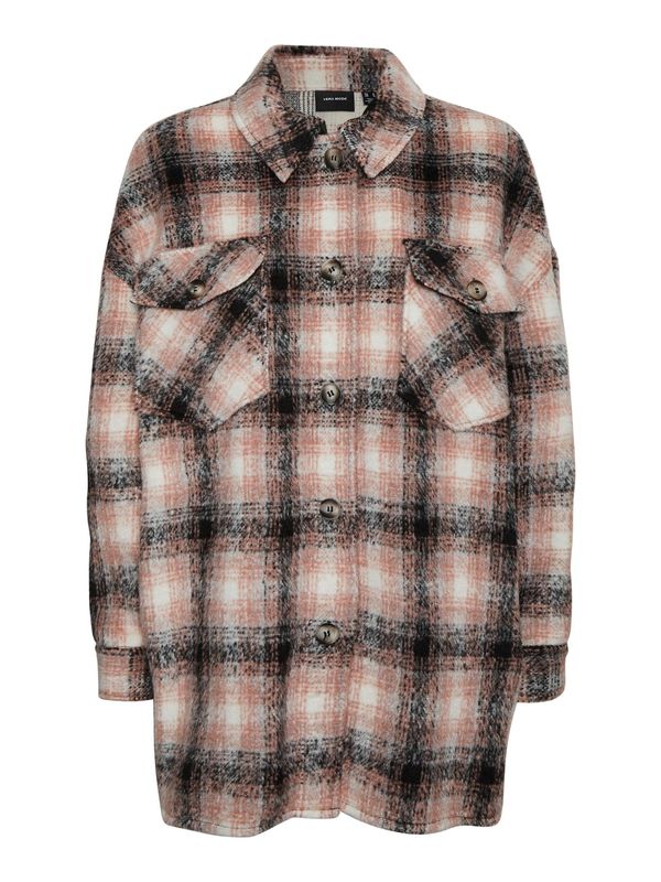 VERO MODA VERO MODA Prijelazna jakna 'Luna'  rosé / crna / bijela