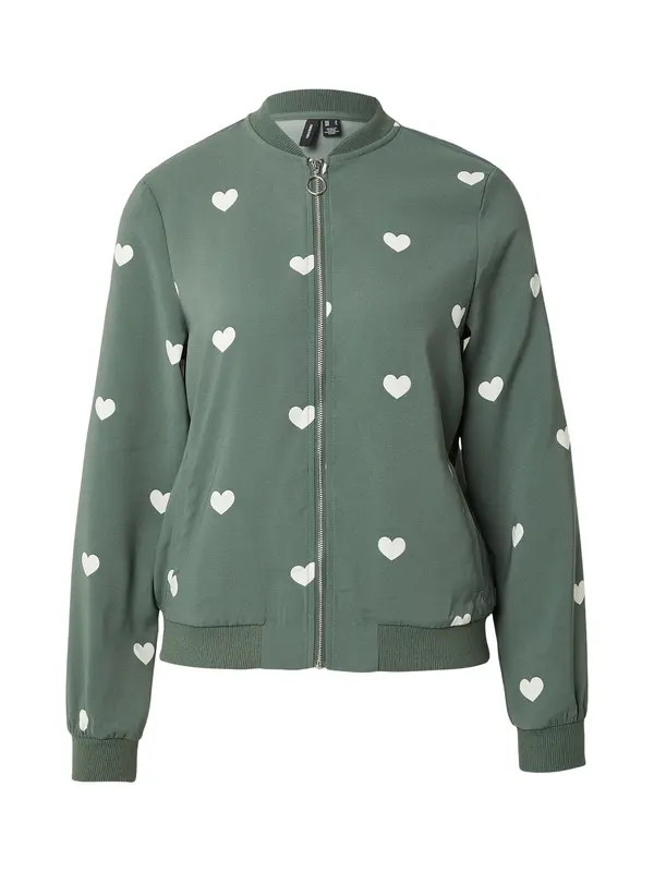 Vero Moda VERO MODA Prijelazna jakna 'VMCoco'  žad / bijela
