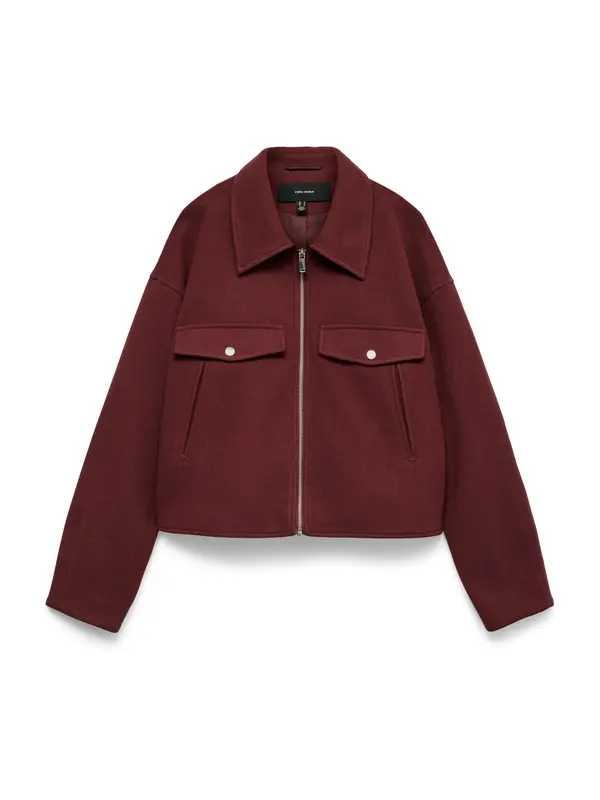 Vero Moda VERO MODA Prijelazna jakna 'VMFortunefrej'  karmin crvena