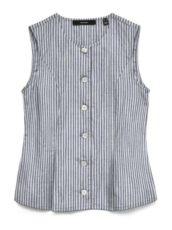 Vero Moda VERO MODA Prsluk 'VMSELMA'  mornarsko plava / bijela