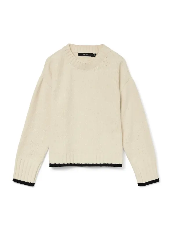 Vero Moda VERO MODA Pulover  boja pijeska / crna