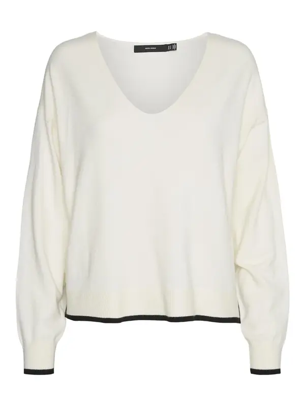 VERO MODA VERO MODA Pulover 'Breeze'  boja pijeska / crna