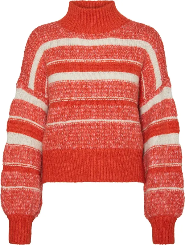 Vero Moda VERO MODA Pulover 'KAMMA'  bež / narančasta