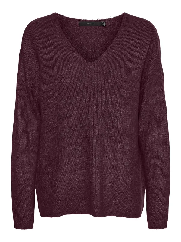 Vero Moda VERO MODA Pulover 'Lefile'  bordo